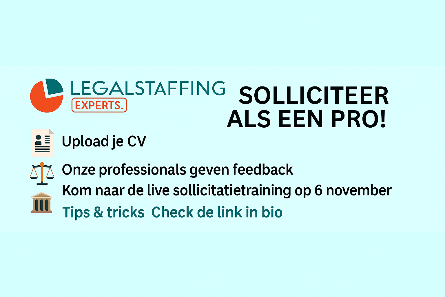 CV-workshop: legal Staffing Experts