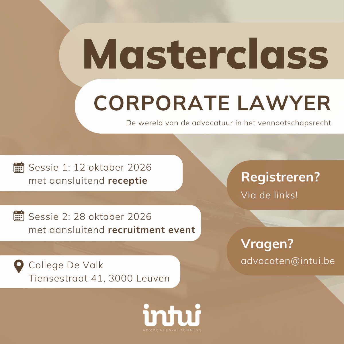 Workshop Intui: Het proces voor een aandelenovername & strategie bij corporate litigation